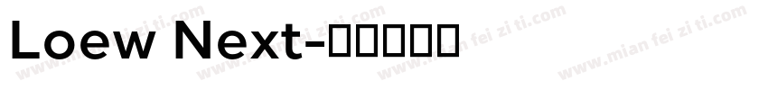 Loew Next字体转换